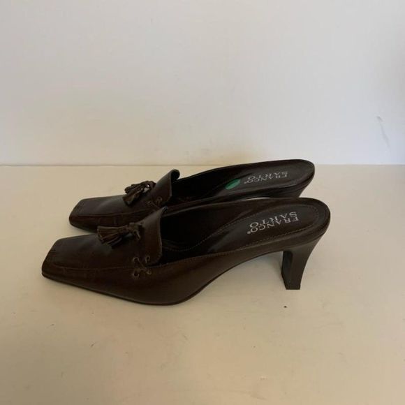 Franco Sarto Brown Leather Slip On Loafers Size 9M - Picture 5 of 9